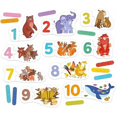 Banana Panda - Puzzle Numbers - 20 Stück. (20 Teile) Banana Panda - Puzzle Numbers - 20 Stück. (20 Teile)