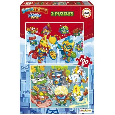 Educa 19205 Children's Puzzle 2X100Pcs.Superthings For 4+ Years (100 Teile) Educa 19205 Children's Puzzle 2X100Pcs.Superthings For 4+ Years (100 Teile)