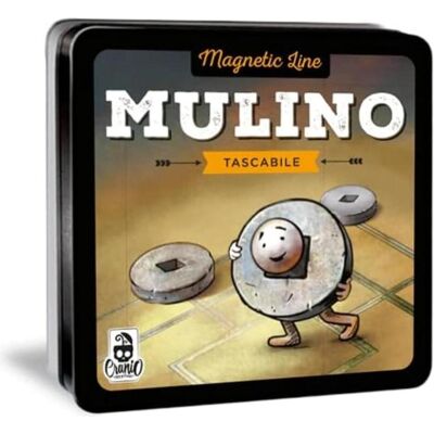 Mulino Tascabile - Brettspiel - Tragbares Magnetdesign - Für 2 Spieler - Italienische Ausgabe Mulino Tascabile - Brettspiel - Tragbares Magnetdesign - Für 2 Spieler - Italienische Ausgabe
