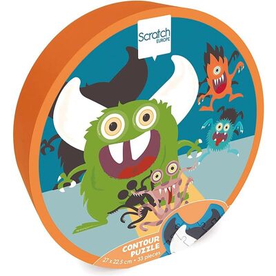 Scratch Europe Monster Konturpuzzle - 33 Teile Scratch Europe Monster Konturpuzzle - 33 Teile