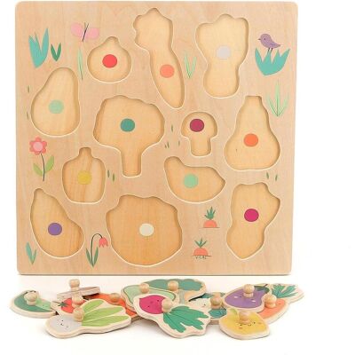 Vilac Holz Puzzle das Gemüse aus dem Garten - Sarah Betz (12 Teile) Vilac Holz Puzzle das Gemüse aus dem Garten - Sarah Betz (12 Teile)