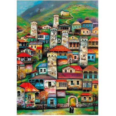 Magnolia Puzzle 1000 pieces Beautiful Village (1000 Teile) Magnolia Puzzle 1000 pieces Beautiful Village (1000 Teile)
