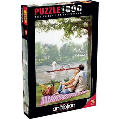 Anatolian Puzzle Picnic am Fluss - Puzzle mit 1000 Teilen Anatolian Puzzle Picnic am Fluss - Puzzle mit 1000 Teilen
