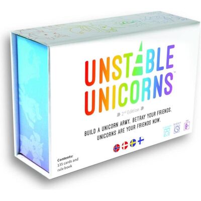 Asmodée Unstable Unicorns - Card Game (Nordic) (TEEUU01SCA) (Dänisch, Finnisch, Norwegisch, Schwedisch, 2 - 8 Spieler) Asmodée Unstable Unicorns - Card Game (Nordic) (TEEUU01SCA) (Dänisch, Finnisch, Norwegisch, Schwedisch, 2 - 8 Spieler)