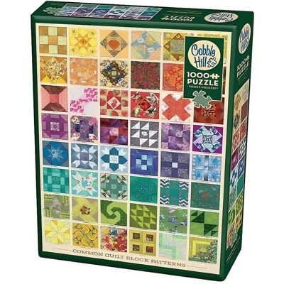 Cobble Hill Puzzle - 1000 Stück - Zufällig geschnitten - Quilt Blocks Cobble Hill Puzzle - 1000 Stück - Zufällig geschnitten - Quilt Blocks