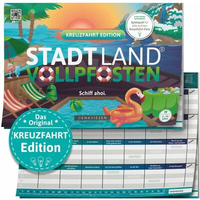 Denkriesen Stadt Land Vollpfosten - A4 Block Kreuzfahrt Edition (d) (Deutsch, 2 - 12 Spieler) Denkriesen Stadt Land Vollpfosten - A4 Block Kreuzfahrt Edition (d) (Deutsch, 2 - 12 Spieler)