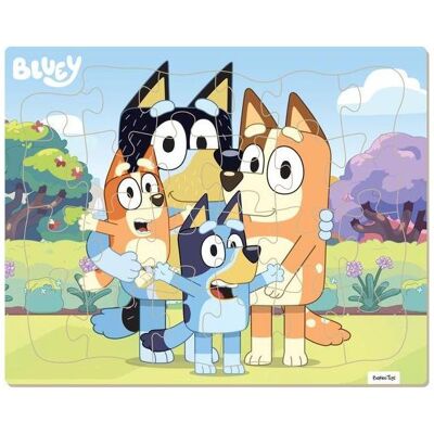 Barbo Toys Bluey - Framed Cardboard Puzzle - Family (18 Teile) Barbo Toys Bluey - Framed Cardboard Puzzle - Family (18 Teile)