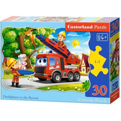 Castorland Firefighters to the Rescue, Puzzle 30 Teile (30 Teile) Castorland Firefighters to the Rescue, Puzzle 30 Teile (30 Teile)