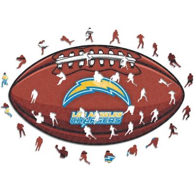 ICONIC Puzzles - Los Angeles Chargers - Football mit Logo - Holz Puzzle S (150 Teile) ICONIC Puzzles - Los Angeles Chargers - Football mit Logo - Holz Puzzle S (150 Teile)