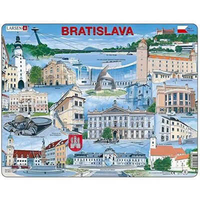 Larsen Bratislava Puzzle - 65 Teile - Stadt Sehenswürdigkeiten Larsen Bratislava Puzzle - 65 Teile - Stadt Sehenswürdigkeiten
