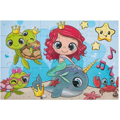 Grafix Puzzle Meerjungfrau, 30 Teile. (30 Teile) Grafix Puzzle Meerjungfrau, 30 Teile. (30 Teile)
