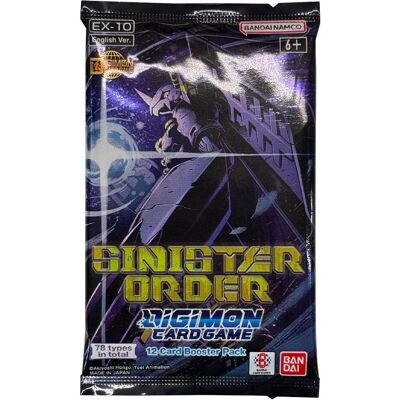 Bandai Sinister Order EX10 Extra Booster Pack - Digimon Card Game - EN (Englisch, Booster Pack) Bandai Sinister Order EX10 Extra Booster Pack - Digimon Card Game - EN (Englisch, Booster Pack)