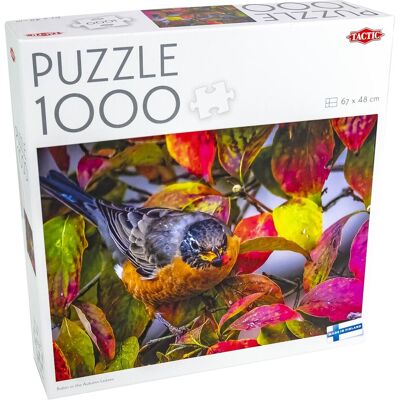 Tactic Puzzle 1000 Rotkehlchen im Herbstlaub (1000 Teile) Tactic Puzzle 1000 Rotkehlchen im Herbstlaub (1000 Teile)