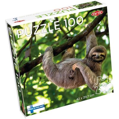 Tactic Puzzle Faultier am Baum hängend, 100 Teile. (100 Teile) Tactic Puzzle Faultier am Baum hängend, 100 Teile. (100 Teile)