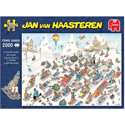 Jumbo Jan van Haasteren - Es geht nur bergab (2000 Teile) (2000 Teile) Jumbo Jan van Haasteren - Es geht nur bergab (2000 Teile) (2000 Teile)