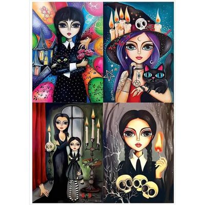 Magnolia Puzzle 260 pieces 4 Puzzles - Romi Lerda - Strange Girl - Sweet Witch (260 Teile) Magnolia Puzzle 260 pieces 4 Puzzles - Romi Lerda - Strange Girl - Sweet Witch (260 Teile)