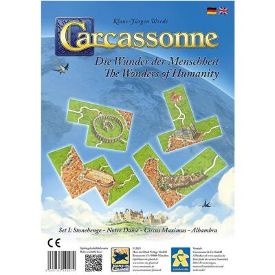 Hans im Glück Carcassonne Die Wunder der Menschheit, Brettspiel, für 2-5 Spieler, ab 7 Jahre (Englisch, 2 - 5 Spieler) Hans im Glück Carcassonne Die Wunder der Menschheit, Brettspiel, für 2-5 Spieler, ab 7 Jahre (Englisch, 2 - 5 Spieler)