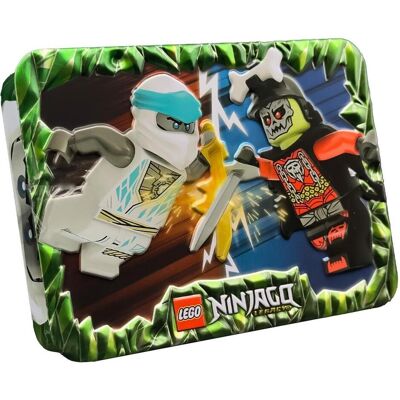 Lego Ninjago Set - Tin Dose + 4 Booster Packu (Deutsch, Booster Pack, Box Set & Collection) Lego Ninjago Set - Tin Dose + 4 Booster Packu (Deutsch, Booster Pack, Box Set & Collection)