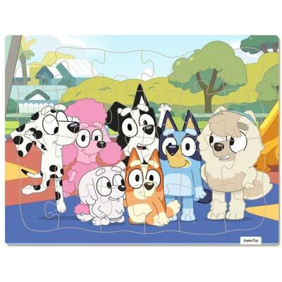 Barbo Toys Bluey - Framed Cardboard Puzzle - Friends (18 Teile) Barbo Toys Bluey - Framed Cardboard Puzzle - Friends (18 Teile)