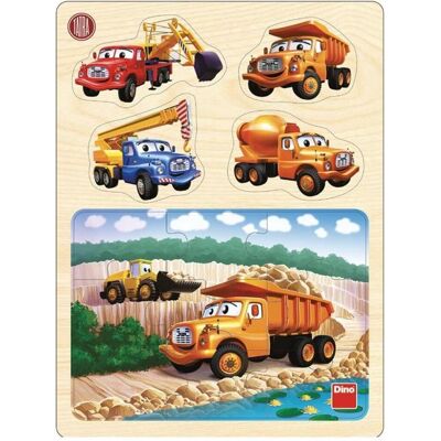 Dino Holzpuzzle + Puzzlespiel: Tatra-Lkw (13 Teile) Dino Holzpuzzle + Puzzlespiel: Tatra-Lkw (13 Teile)