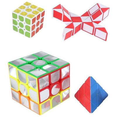 Brain Games Denkspiele-Puzzlewürfel-Set - 4-teilig. Brain Games Denkspiele-Puzzlewürfel-Set - 4-teilig.
