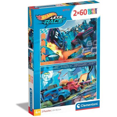 Clementoni Modell - Hot Wheels Puzzle-Set - 2x60 Teile Clementoni Modell - Hot Wheels Puzzle-Set - 2x60 Teile