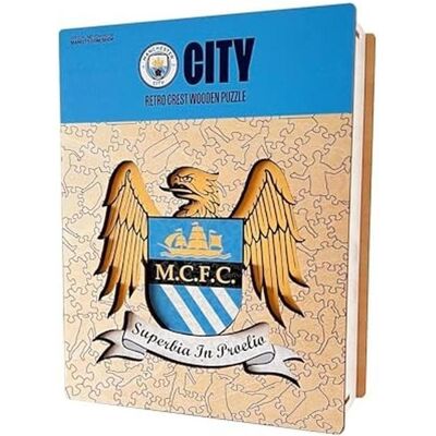 Iconic Man City FC - Retro Logo - Holz Puzzle L - Puzzle Iconic Man City FC - Retro Logo - Holz Puzzle L - Puzzle