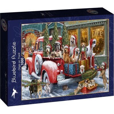 Bluebird Puzzle 1000 pieces Dogs on Truck (1000 Teile) Bluebird Puzzle 1000 pieces Dogs on Truck (1000 Teile)