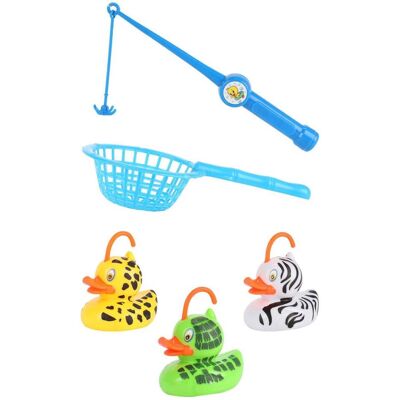 Toi-Toys Angelspiel mit Enten Angel 35 cm, Netz, 3 Enten mit Magnet, ab 3 Jahren Toi-Toys Angelspiel mit Enten Angel 35 cm, Netz, 3 Enten mit Magnet, ab 3 Jahren