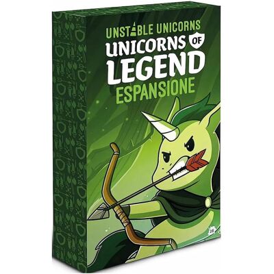 Asmodée Unstable Unicorns - Unicorns of Legend (Pack Espansione) (Italienisch) Asmodée Unstable Unicorns - Unicorns of Legend (Pack Espansione) (Italienisch)