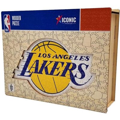 ICONIC Puzzles - Los Angeles Lakers Logo Holzpuzzle - NBA - 500 Teile ICONIC Puzzles - Los Angeles Lakers Logo Holzpuzzle - NBA - 500 Teile