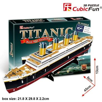 Cubicfun Cubic Fun 3D Puzzle T4012h Titanic (Small) 35 pcs. (35 Teile) Cubicfun Cubic Fun 3D Puzzle T4012h Titanic (Small) 35 pcs. (35 Teile)