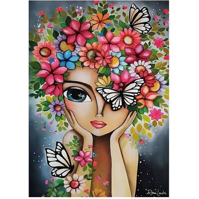 Romi Lerda - Magnolia Lady with Flowers - Brettspiel Romi Lerda - Magnolia Lady with Flowers - Brettspiel