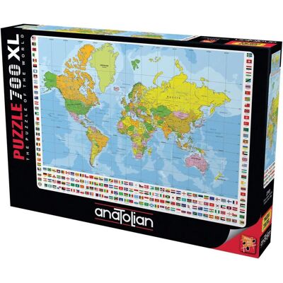 Anatolian Puzzle Politická mapa svÄ›ta XL 700 dílků (700 Teile) Anatolian Puzzle Politická mapa svÄ›ta XL 700 dílků (700 Teile)
