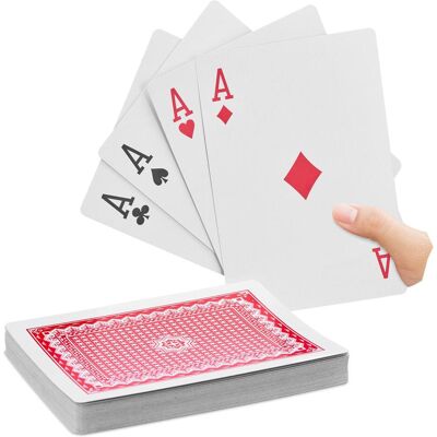 Relaxdays Pokerkarten Jumbo (Deutsch) Relaxdays Pokerkarten Jumbo (Deutsch)