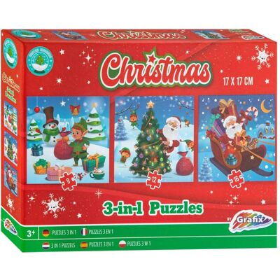 Grafix Weihnachten 3-in-1-Puzzle Grafix Weihnachten 3-in-1-Puzzle