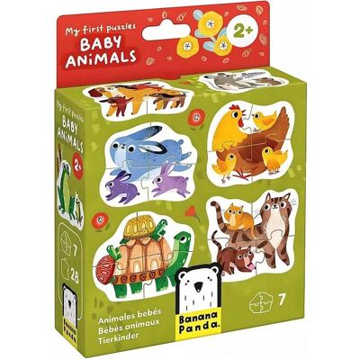 Banana Panda – Meine ersten Puzzles, Tierbabys, 7-tlg. (28 Teile) Banana Panda – Meine ersten Puzzles, Tierbabys, 7-tlg. (28 Teile)