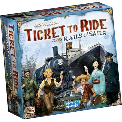 Asmodée Days of Wonder bordspel Ticket to Ride Rails & Sails - EN (Englisch, 2 - 5 Spieler) Asmodée Days of Wonder bordspel Ticket to Ride Rails & Sails - EN (Englisch, 2 - 5 Spieler)