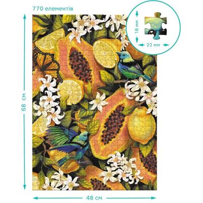 Dodo Easy-XL Puzzle Botanik Tropische Früchte (770 Teile) Dodo Easy-XL Puzzle Botanik Tropische Früchte (770 Teile)