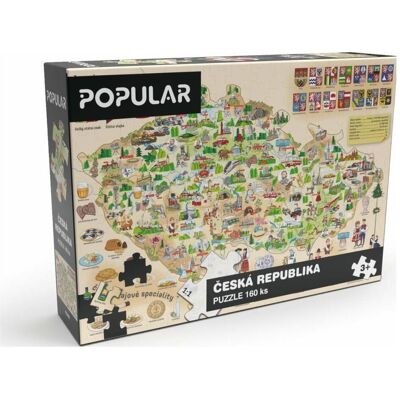 Olymptoy Tschechien Landkarte Puzzle - 160 Teile Olymptoy Tschechien Landkarte Puzzle - 160 Teile