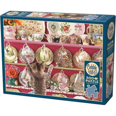 Cobble Hill Puzzle Hoch Tea High Jinks - 500 Stück Cobble Hill Puzzle Hoch Tea High Jinks - 500 Stück