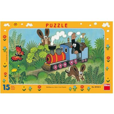 Dino Puzzle Maulwurf und Lokomotive 15 Teile (15 Teile) Dino Puzzle Maulwurf und Lokomotive 15 Teile (15 Teile)