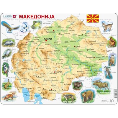 Larsen Mazedonien Puzzle - 61 Teile - Puzzle Larsen Mazedonien Puzzle - 61 Teile - Puzzle