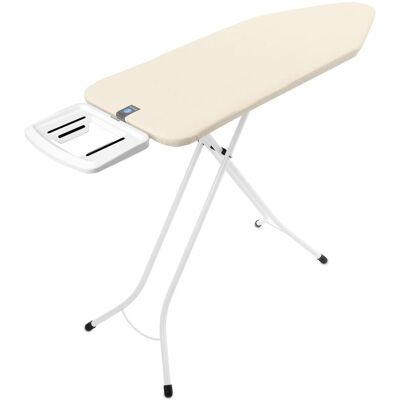 Brabantia Ironing Board Solid Steam Iron Rest, Bügelbrett, Beige, Weiss, Schwarz Brabantia Ironing Board Solid Steam Iron Rest, Bügelbrett, Beige, Weiss, Schwarz