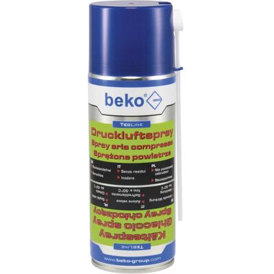 Beko Reinigung PC + Peripherie, TecLine Druckluft-/Kälte- 2962400 Spray 400 ml 2962400 Beko Reinigung PC + Peripherie, TecLine Druckluft-/Kälte- 2962400 Spray 400 ml 2962400