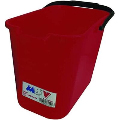 MSV Seau Rectangulaire Valnet 14 L Rouge, Abfalleimer, Rot MSV Seau Rectangulaire Valnet 14 L Rouge, Abfalleimer, Rot