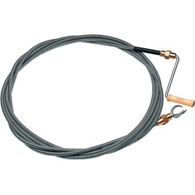 Cabere Rohrreinigungswelle Länge 10 m Wellen-Ø 12 mm Krallen-Ø 40 mm doppellagig mit Stahlkupplung, Reinigungsutensil Cabere Rohrreinigungswelle Länge 10 m Wellen-Ø 12 mm Krallen-Ø 40 mm doppellagig mit Stahlkupplung, Reinigungsutensil