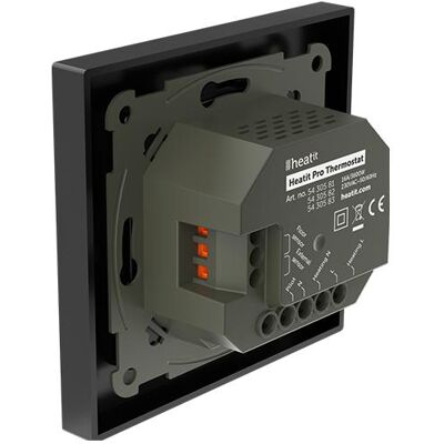 Heatit Pro Thermostat (Black Matt), Thermostat, Schwarz Heatit Pro Thermostat (Black Matt), Thermostat, Schwarz
