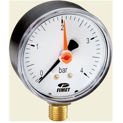 Watts MANO. Ø50, 1/4", 0-4 BAR, M/RØD STILLEV., Zubehör Heizen Watts MANO. Ø50, 1/4", 0-4 BAR, M/RØD STILLEV., Zubehör Heizen