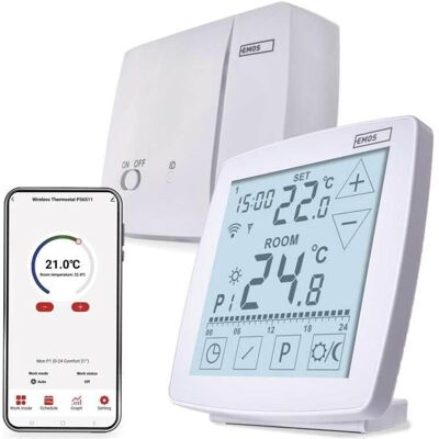 Emos GoSmart Raumthermostat P56S11 mit WiFi, programmierbar, kabellos, Thermostat, Weiss Emos GoSmart Raumthermostat P56S11 mit WiFi, programmierbar, kabellos, Thermostat, Weiss